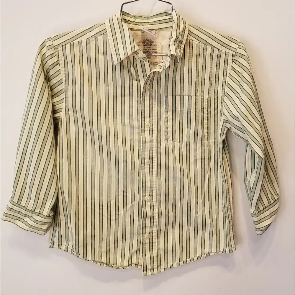 Old Navy Boys Button Dress Shirt Long Sleeve Collar Shirt Comfortable Size S‎